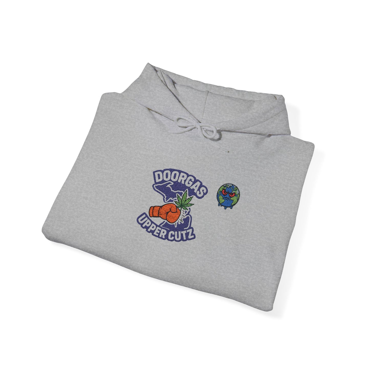 Doorgas Upper Cutz X Zab Exotics Unisex Heavy Blend™ Hooded Sweatshirt embroidery