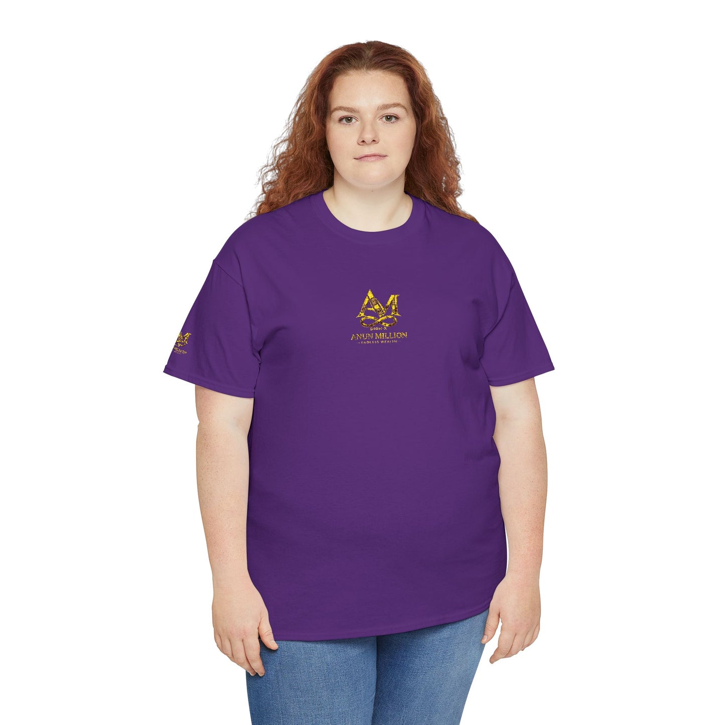 ANUN MILLION DIGN-X ENDLESS WEALTH Monogram Tee — "M" Initial White Cotton Shirt