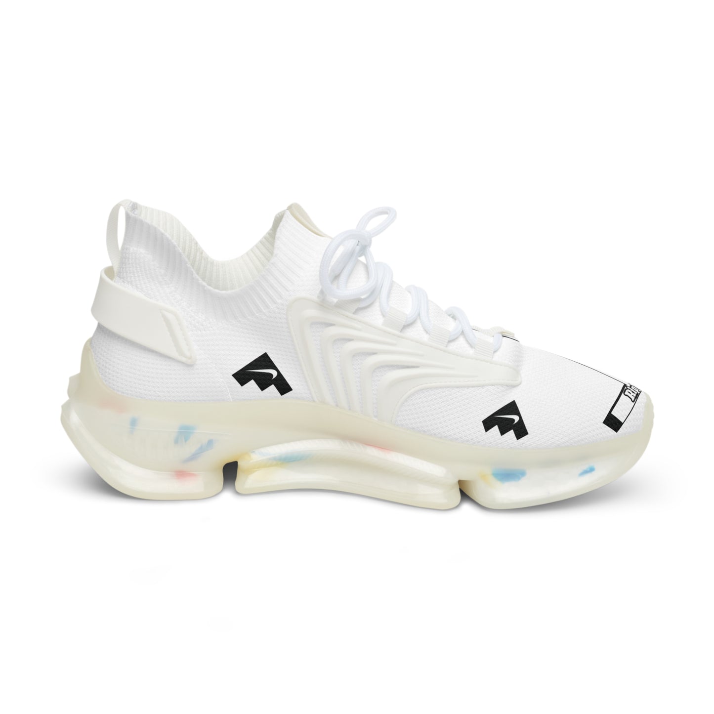 111 Nike Riptide -Offwhite- BLK/white-  Men's Mesh Sneakers