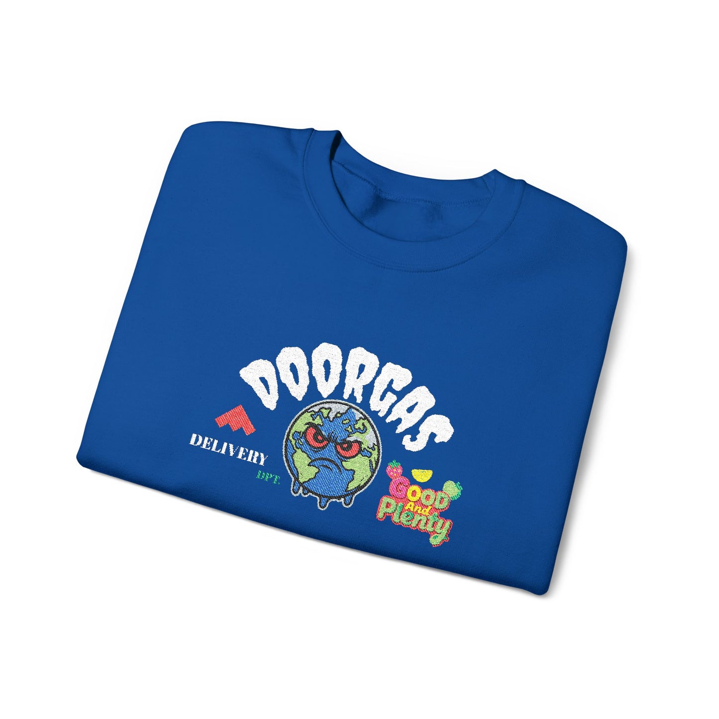 Doorgas Global Embroidered Patch Unisex Heavy Blend™ Crewneck Sweatshirt