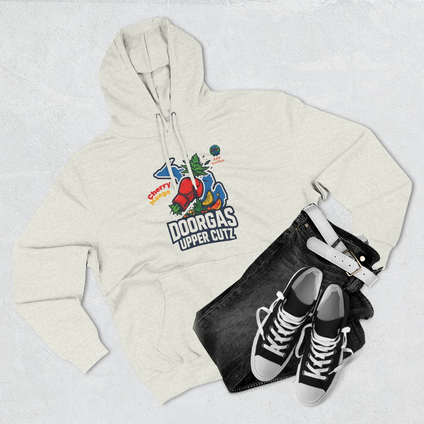 Doorgas Cherry Mango Three-Panel Fleece Hoodie