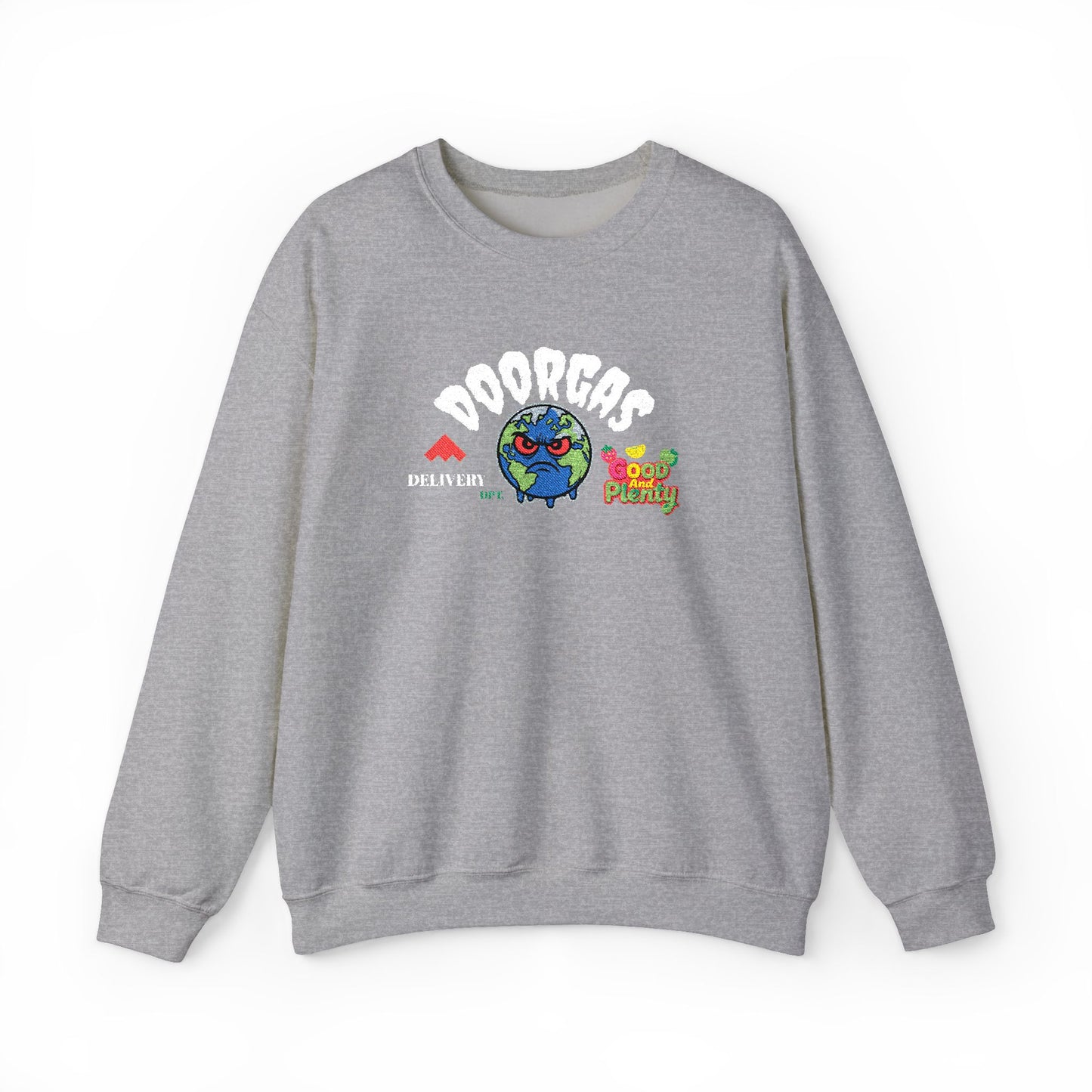 Doorgas Global Embroidered Patch Unisex Heavy Blend™ Crewneck Sweatshirt