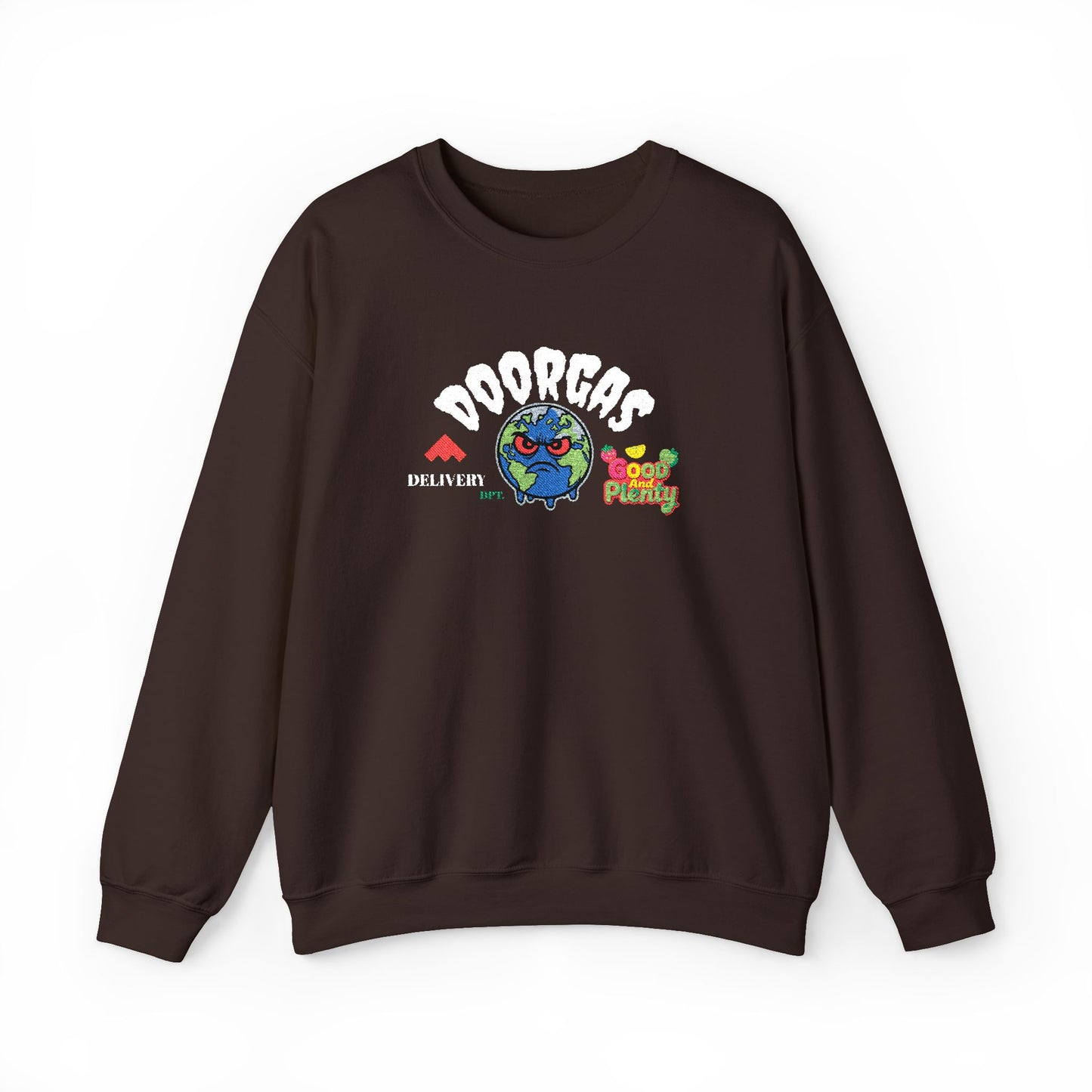Doorgas Global Embroidered Patch Unisex Heavy Blend™ Crewneck Sweatshirt