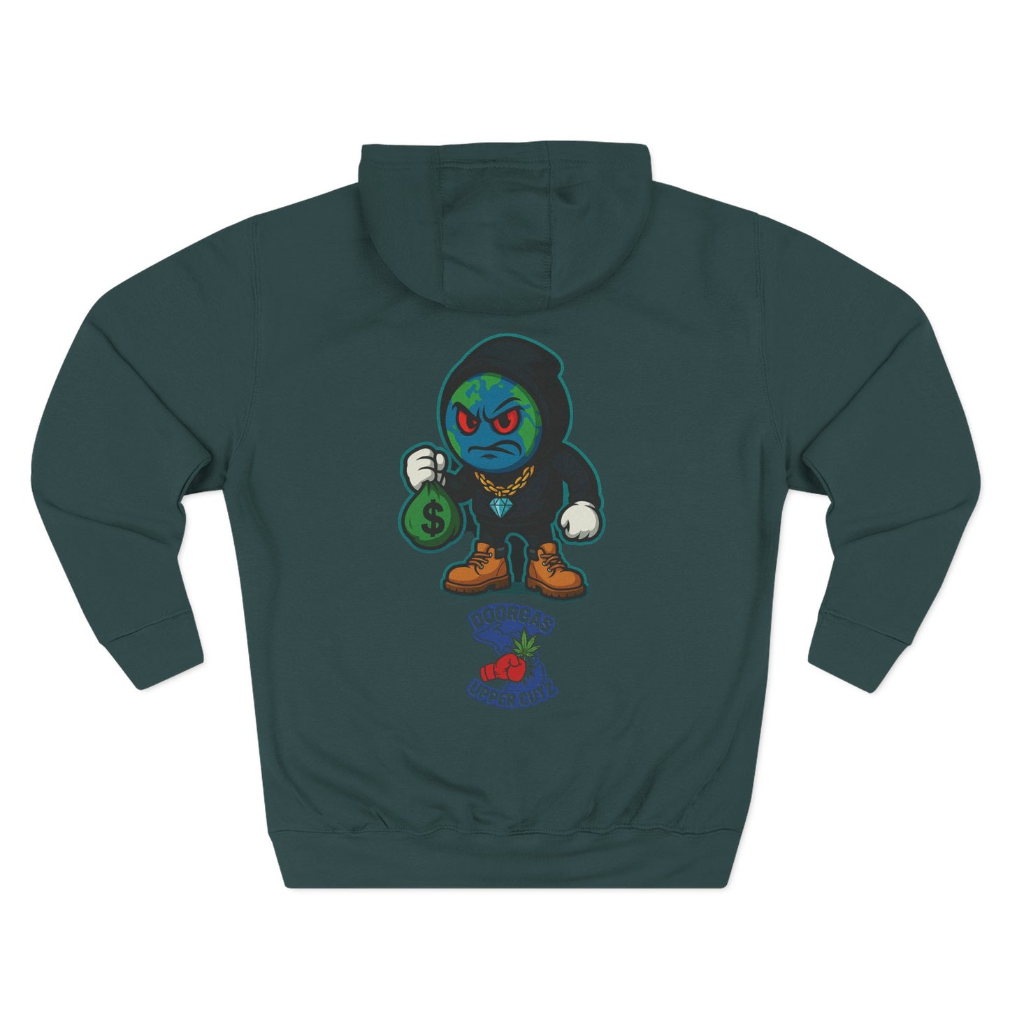 Doorgas X Pineapple Burst Three-Panel Fleece Hoodie