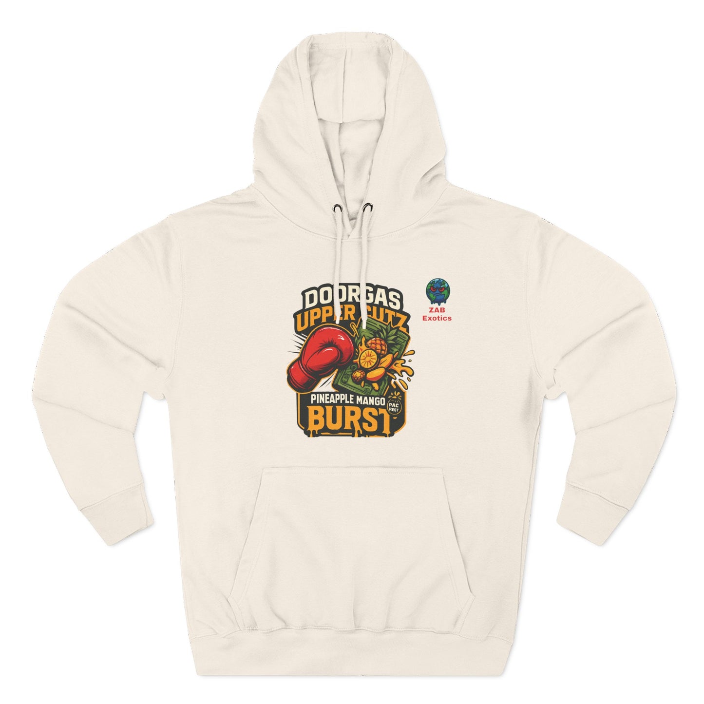 Doorgas X Pineapple Burst Three-Panel Fleece Hoodie