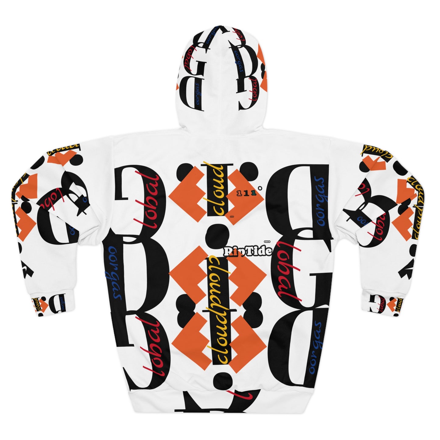 111 Riptide Signature Unisex Pullover Hoodie (AOP)