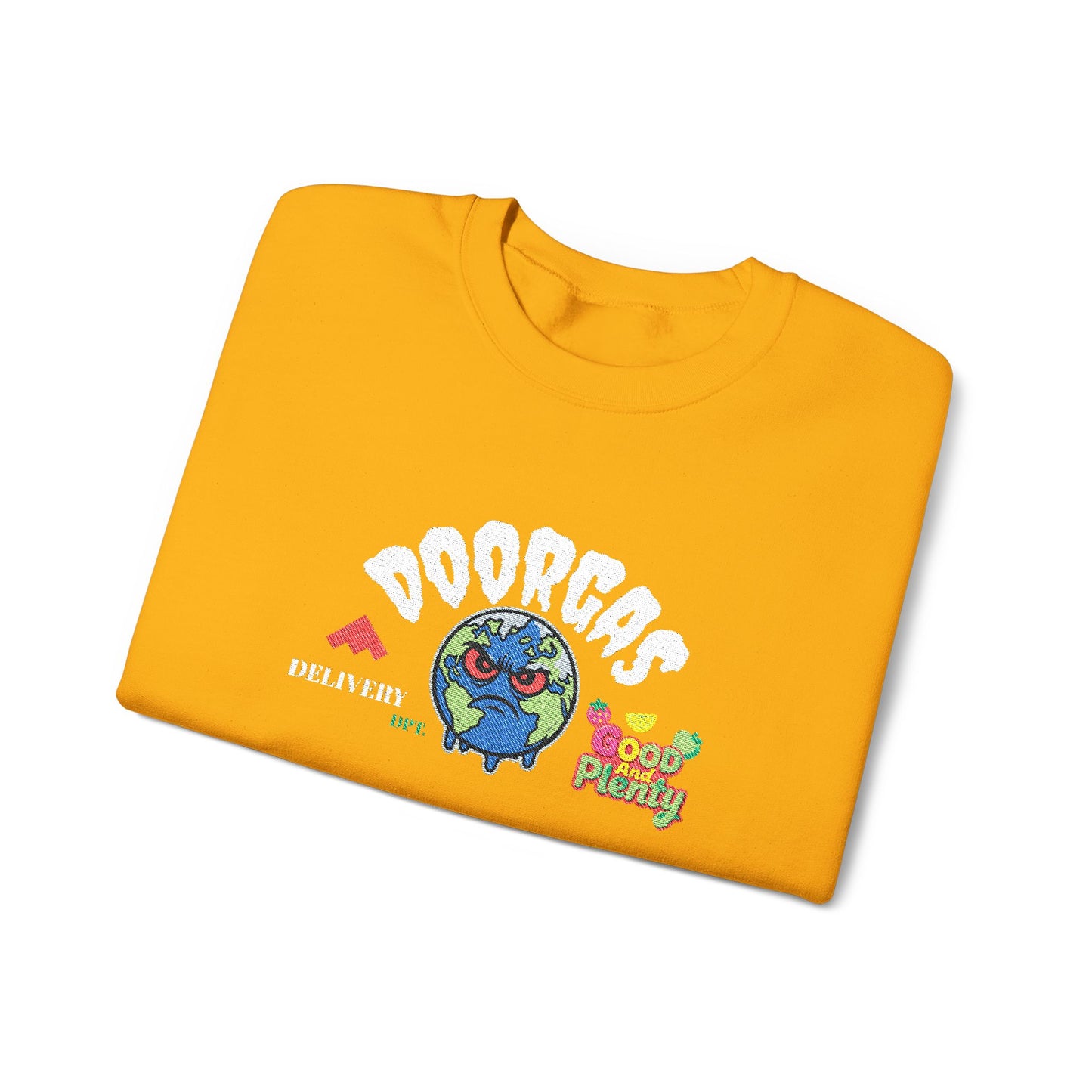Doorgas Global Embroidered Patch Unisex Heavy Blend™ Crewneck Sweatshirt