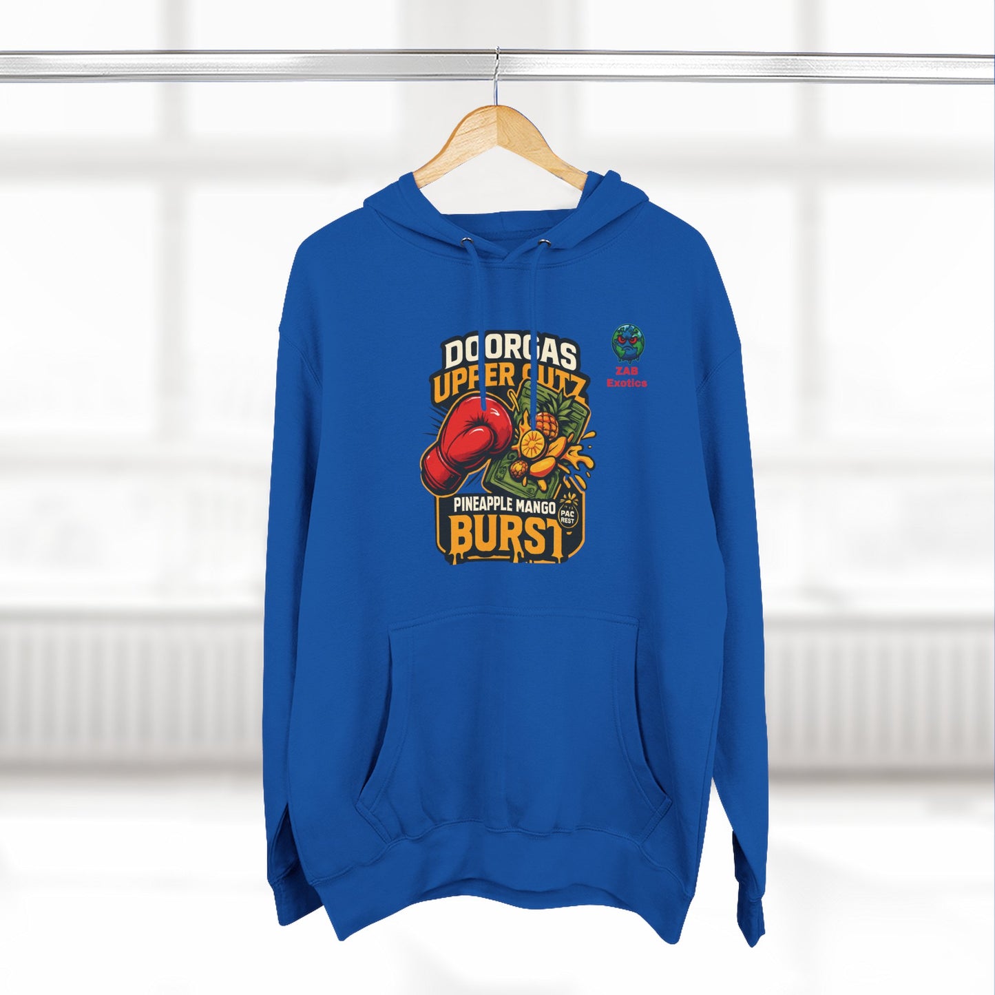 Doorgas X Pineapple Burst Three-Panel Fleece Hoodie
