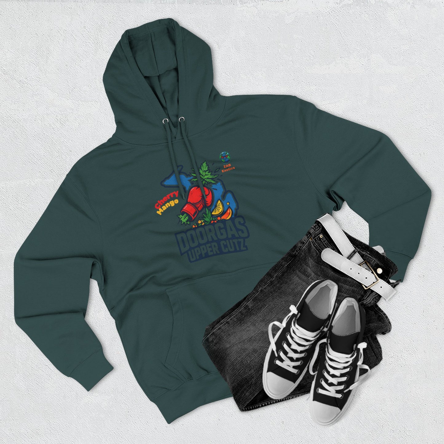 Doorgas Cherry Mango Three-Panel Fleece Hoodie