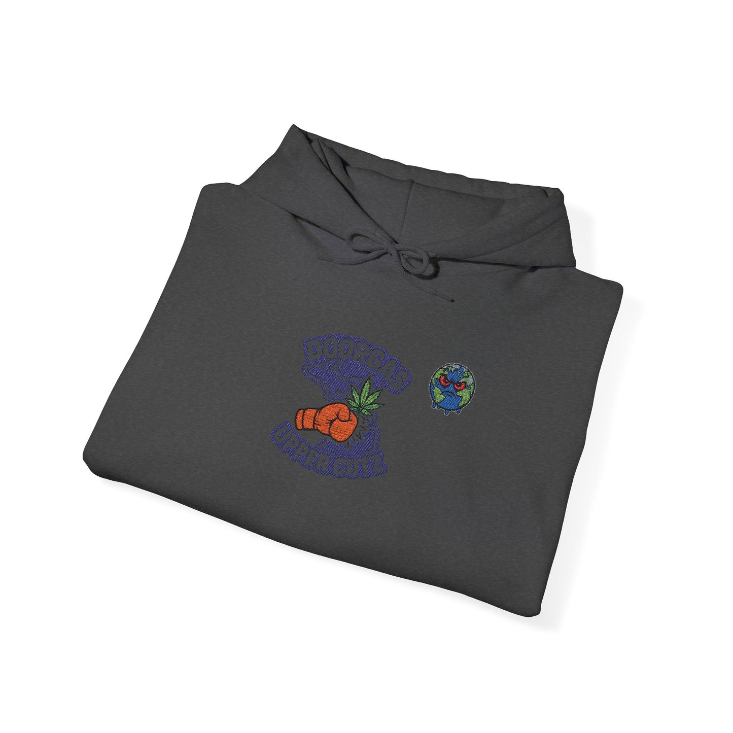 Doorgas Upper Cutz X Zab Exotics Unisex Heavy Blend™ Hooded Sweatshirt embroidery