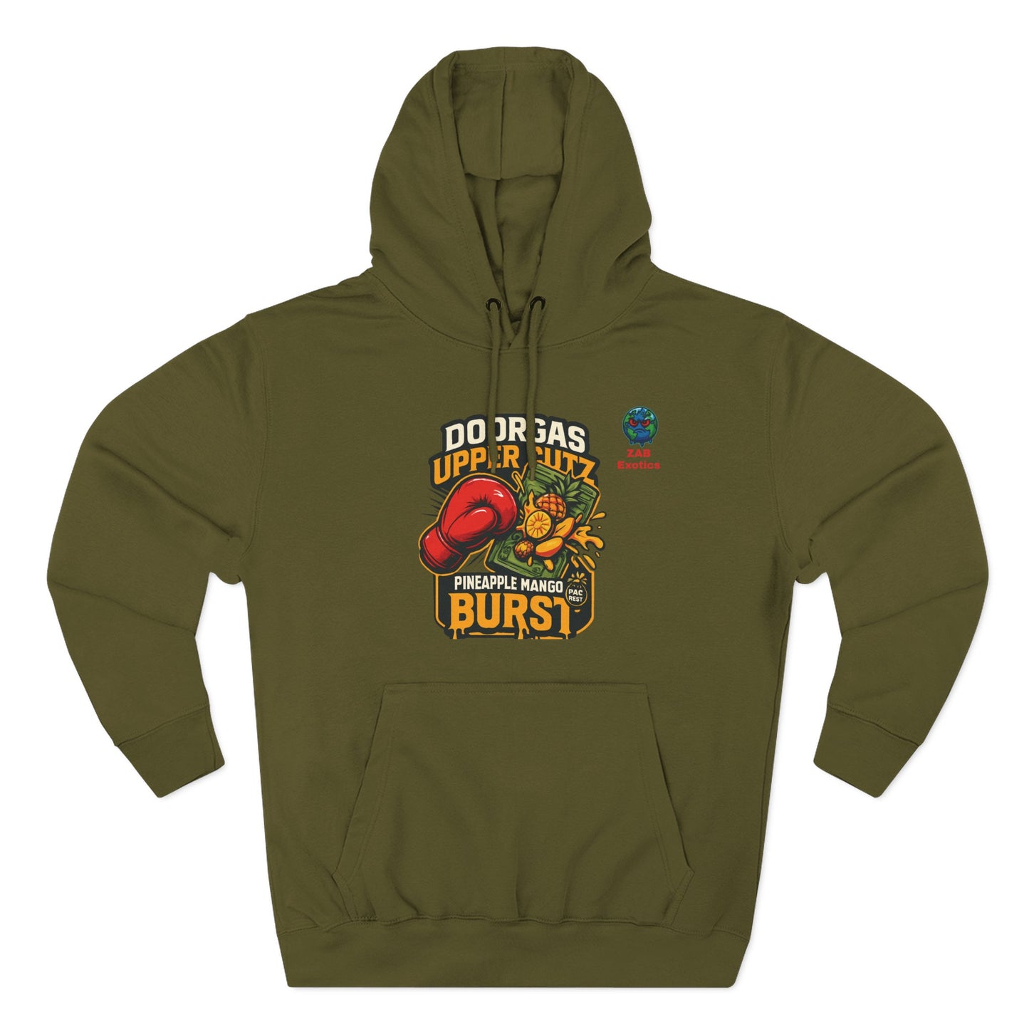 Doorgas X Pineapple Burst Three-Panel Fleece Hoodie