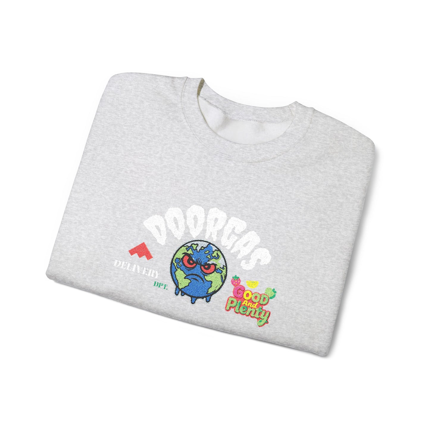 Doorgas Global Embroidered Patch Unisex Heavy Blend™ Crewneck Sweatshirt