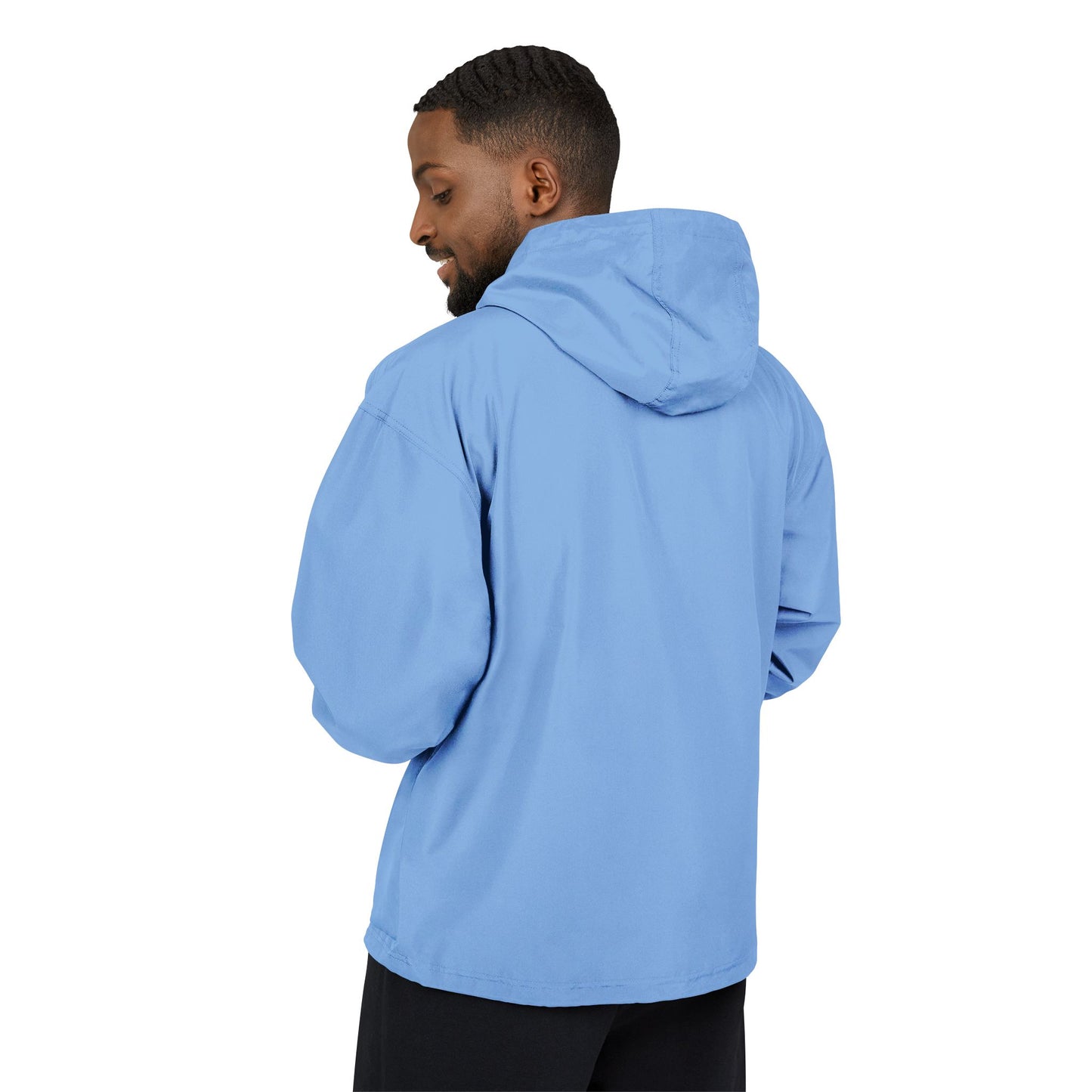 Doorgas Embroidered Driver Packable Anorak Jacket – Lightweight Orange Windbreaker with Hood