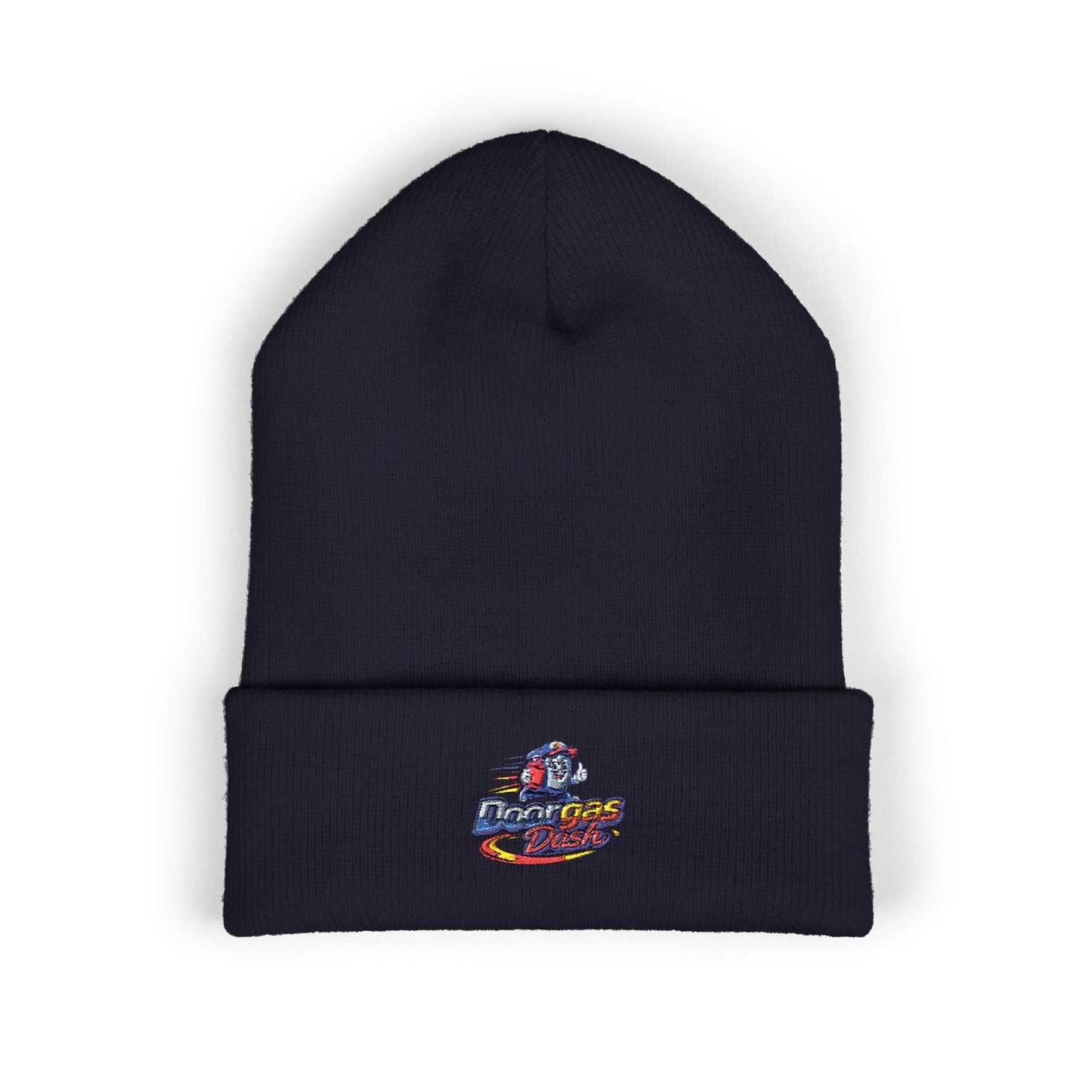 Doorgas Dash Embroidered Classic Cuffed Beanie - Stylish Warmth, Perfect Gift, Unisex Winter Accessory, Cozy Knit Cap, Outdoor Fun