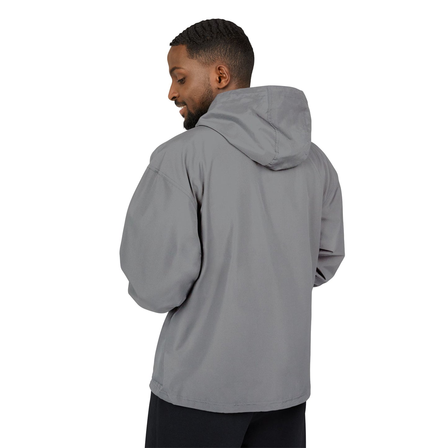 Doorgas Embroidered Driver Packable Anorak Jacket – Lightweight Orange Windbreaker with Hood