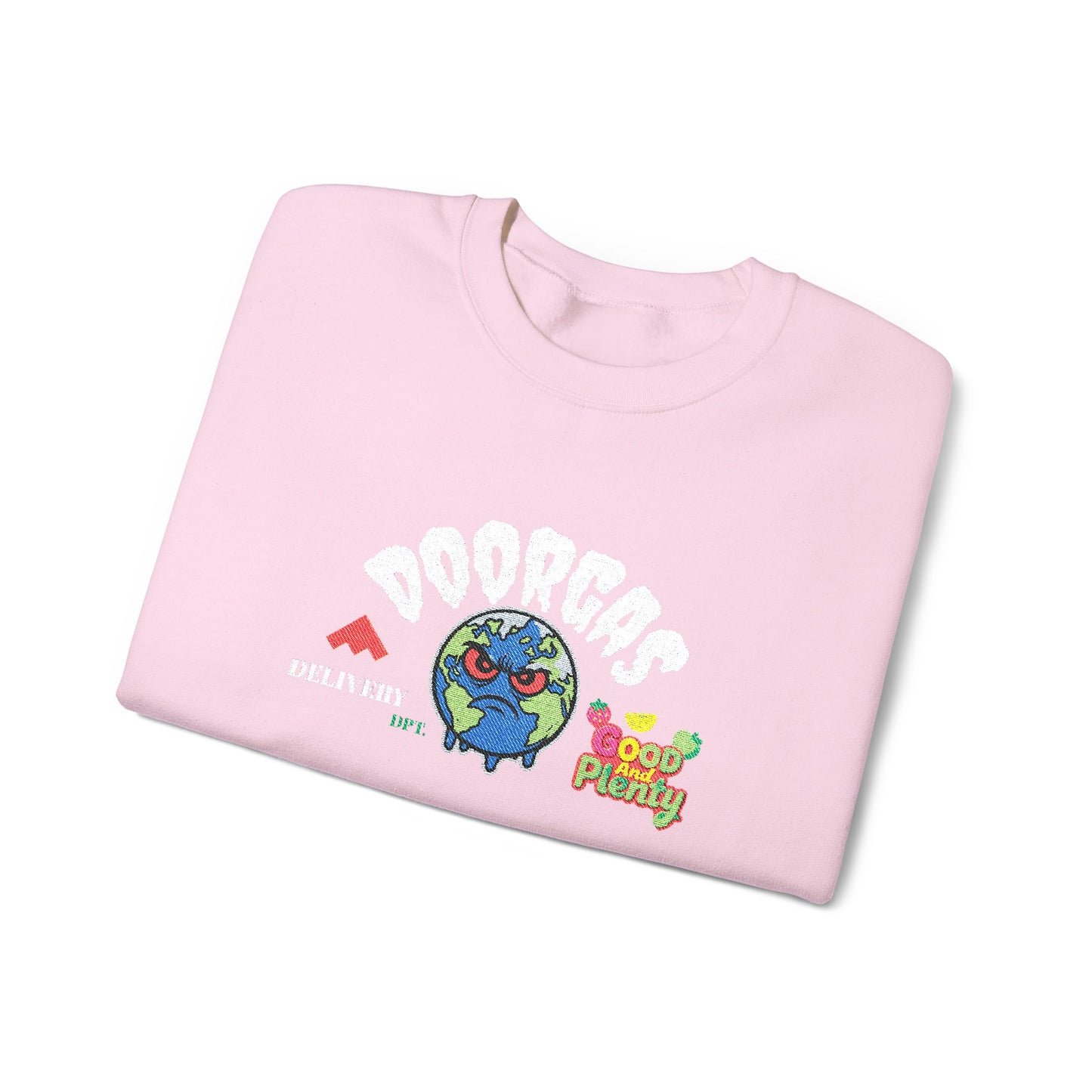 Doorgas Global Embroidered Patch Unisex Heavy Blend™ Crewneck Sweatshirt