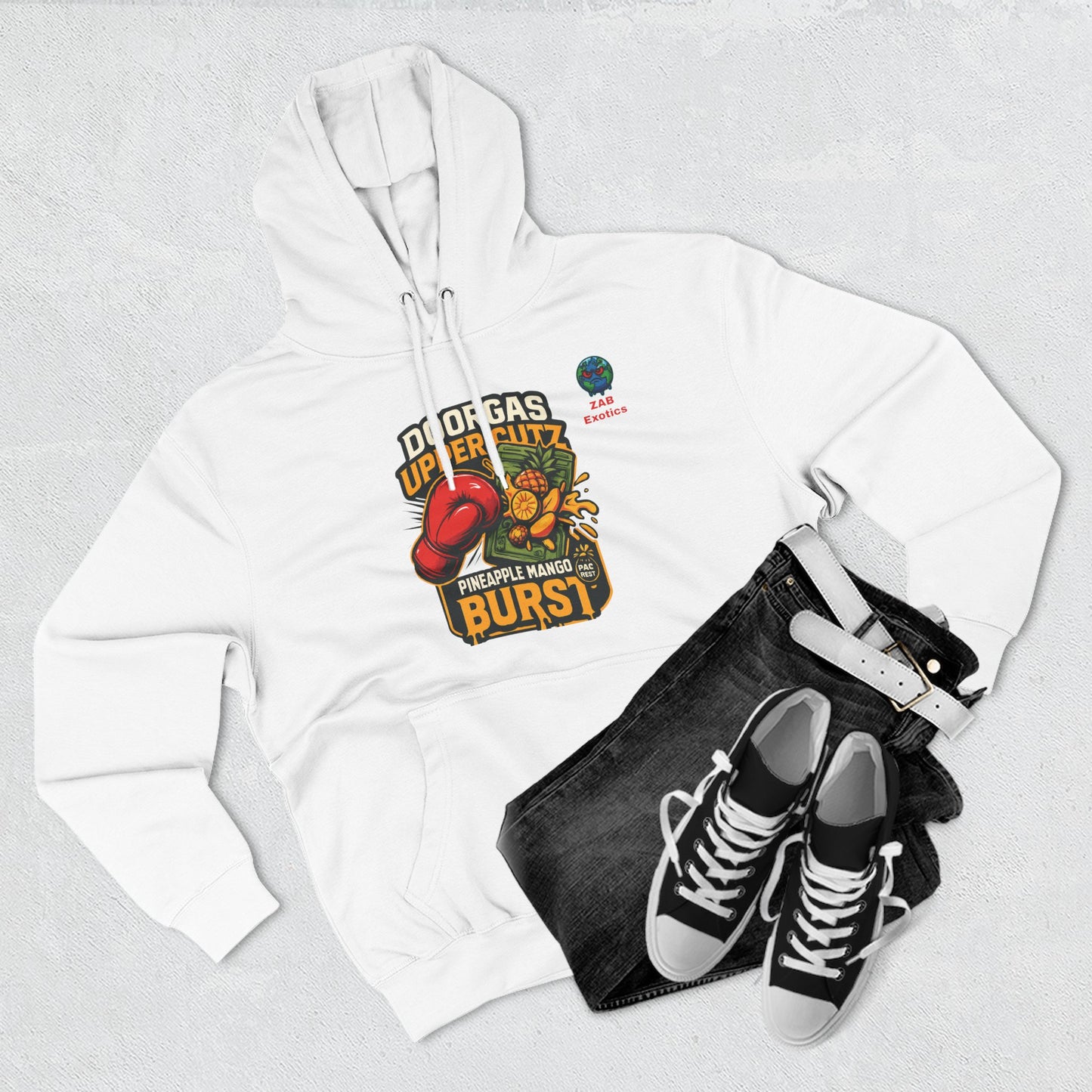 Doorgas X Pineapple Burst Three-Panel Fleece Hoodie