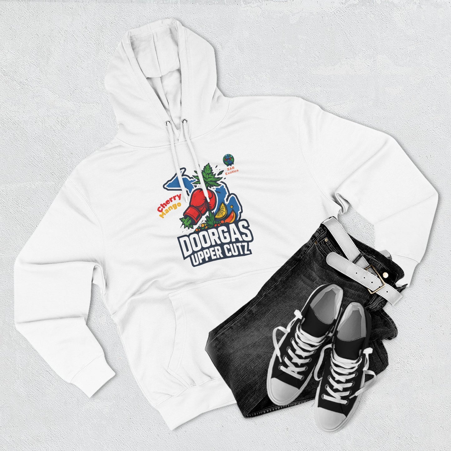 Doorgas Cherry Mango Three-Panel Fleece Hoodie