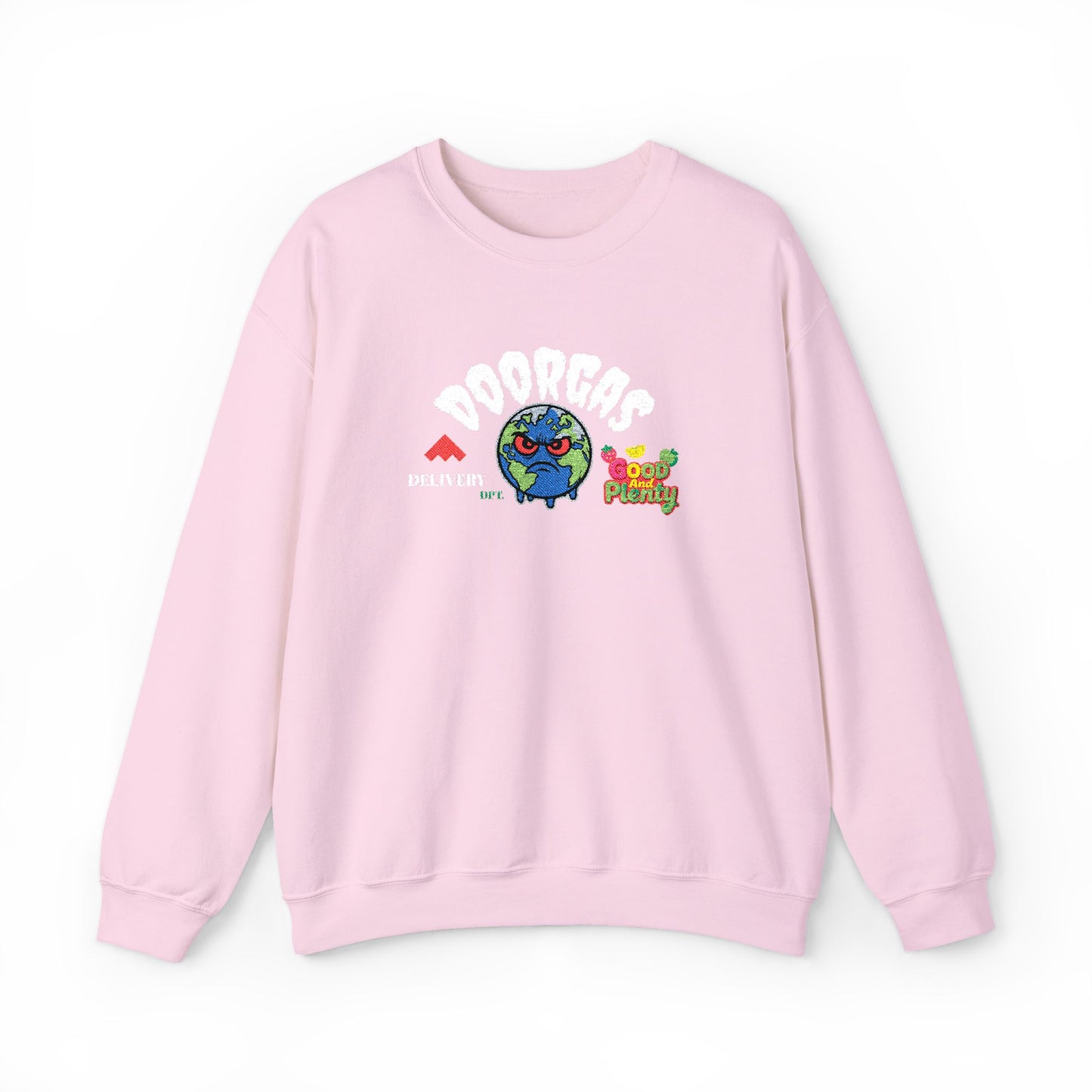 Doorgas Global Embroidered Patch Unisex Heavy Blend™ Crewneck Sweatshirt