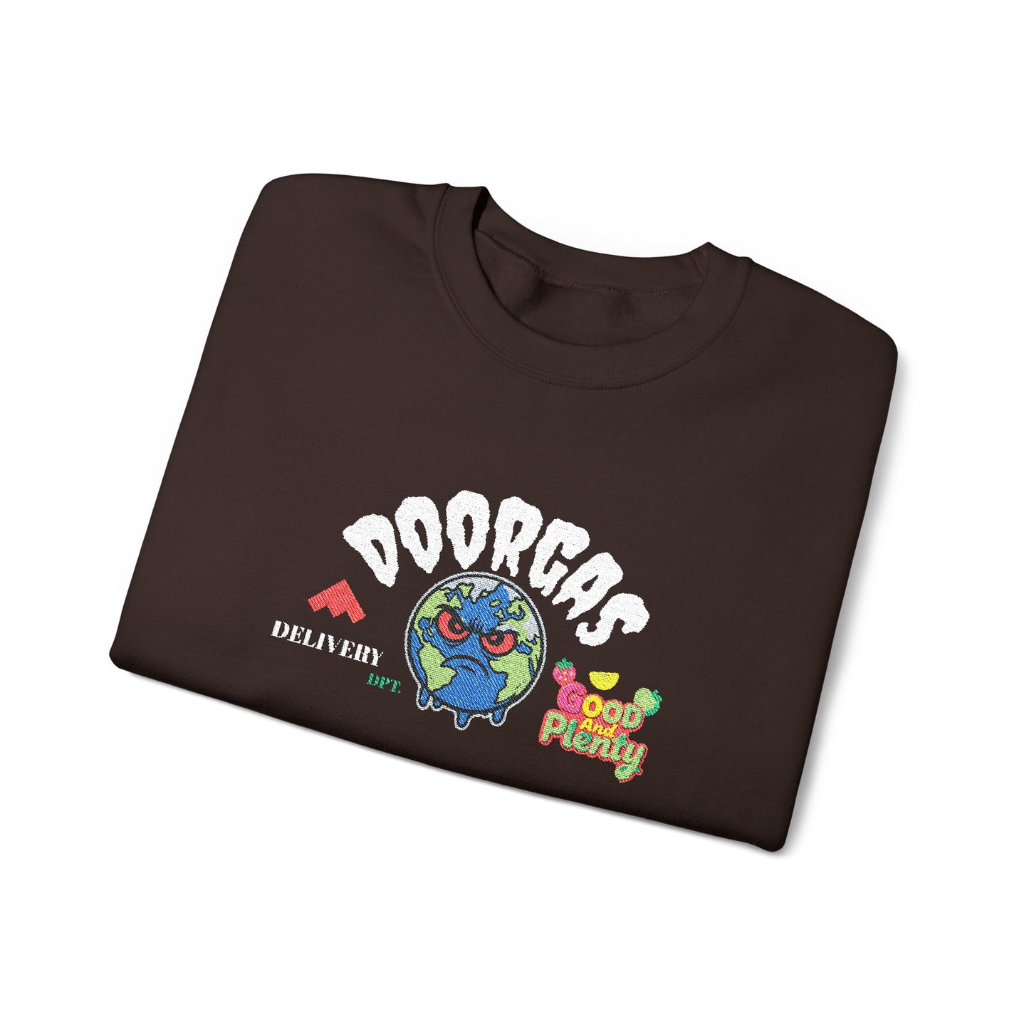 Doorgas Global Embroidered Patch Unisex Heavy Blend™ Crewneck Sweatshirt