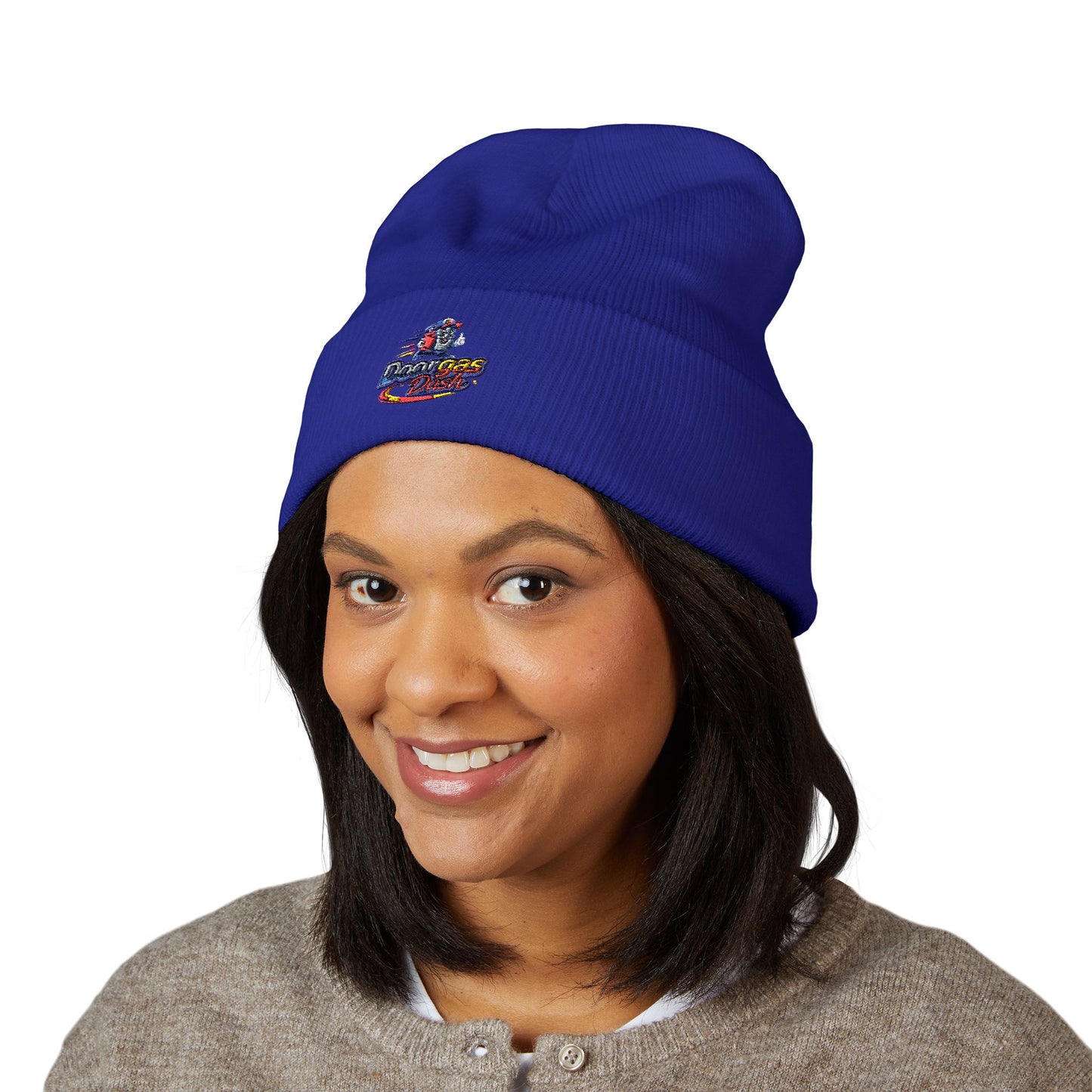 Doorgas Dash Embroidered Classic Cuffed Beanie - Stylish Warmth, Perfect Gift, Unisex Winter Accessory, Cozy Knit Cap, Outdoor Fun