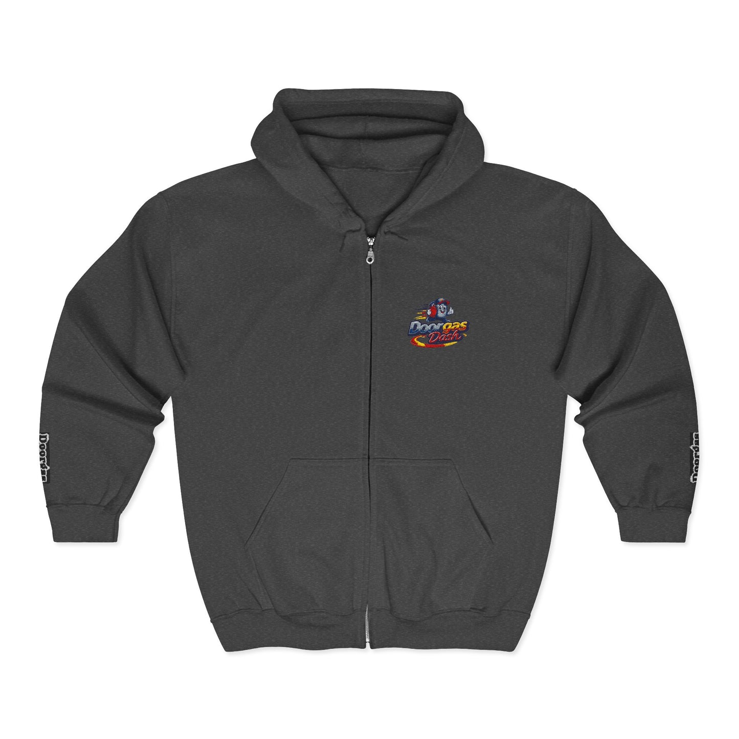 Full-Zip Hoodie — Doorgas Dash Racing  Logo Zip-Up Sweatshirt