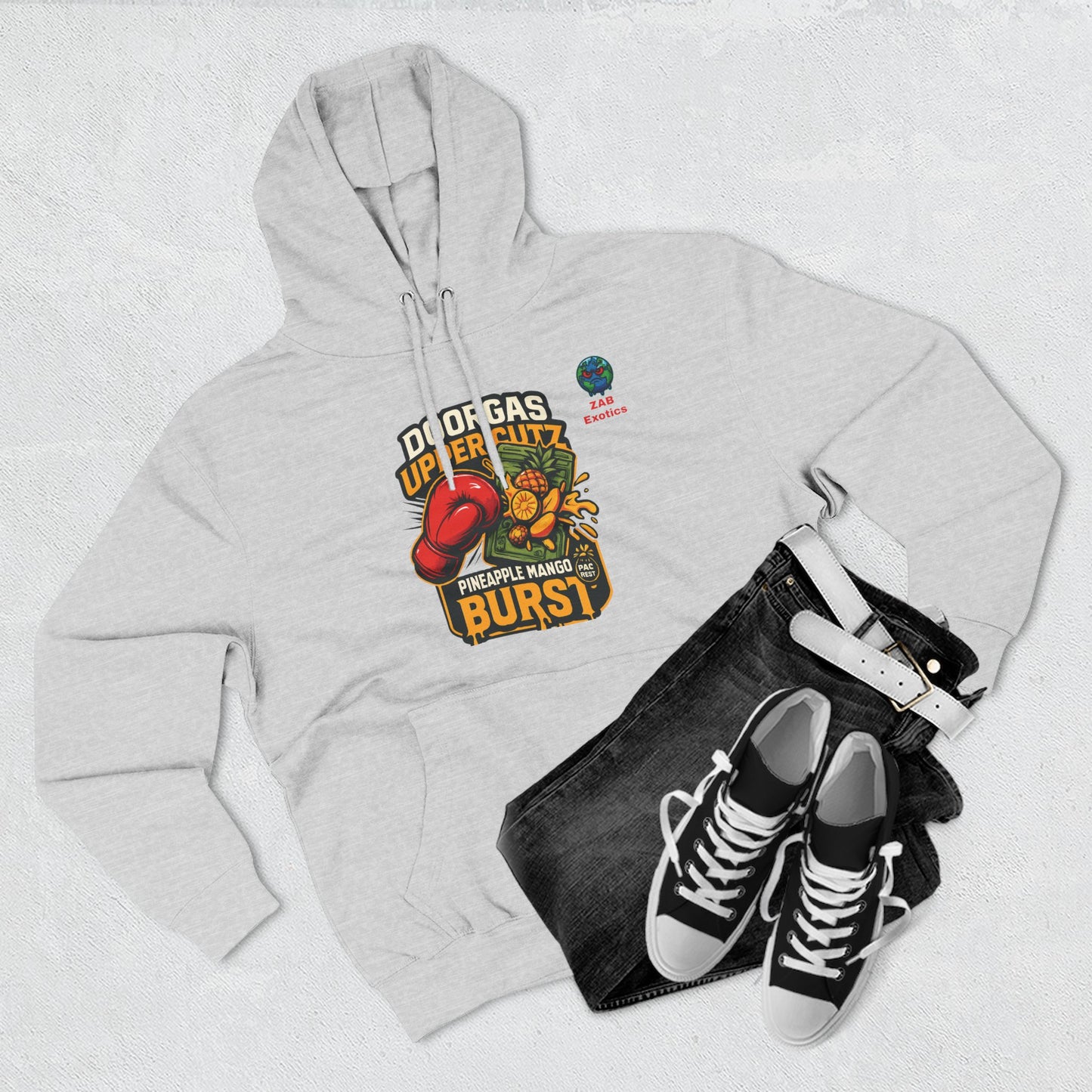 Doorgas X Pineapple Burst Three-Panel Fleece Hoodie
