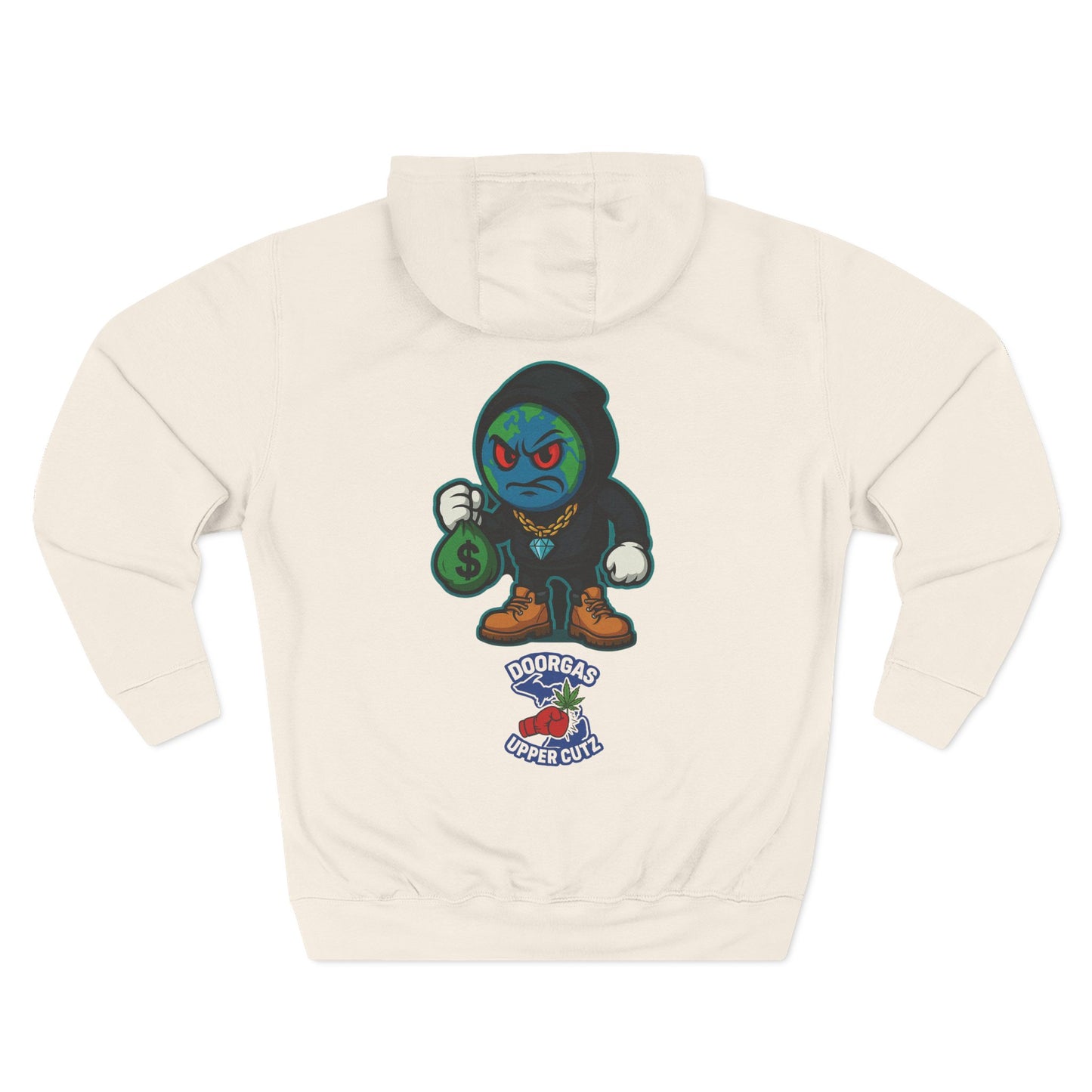Doorgas X Pineapple Burst Three-Panel Fleece Hoodie