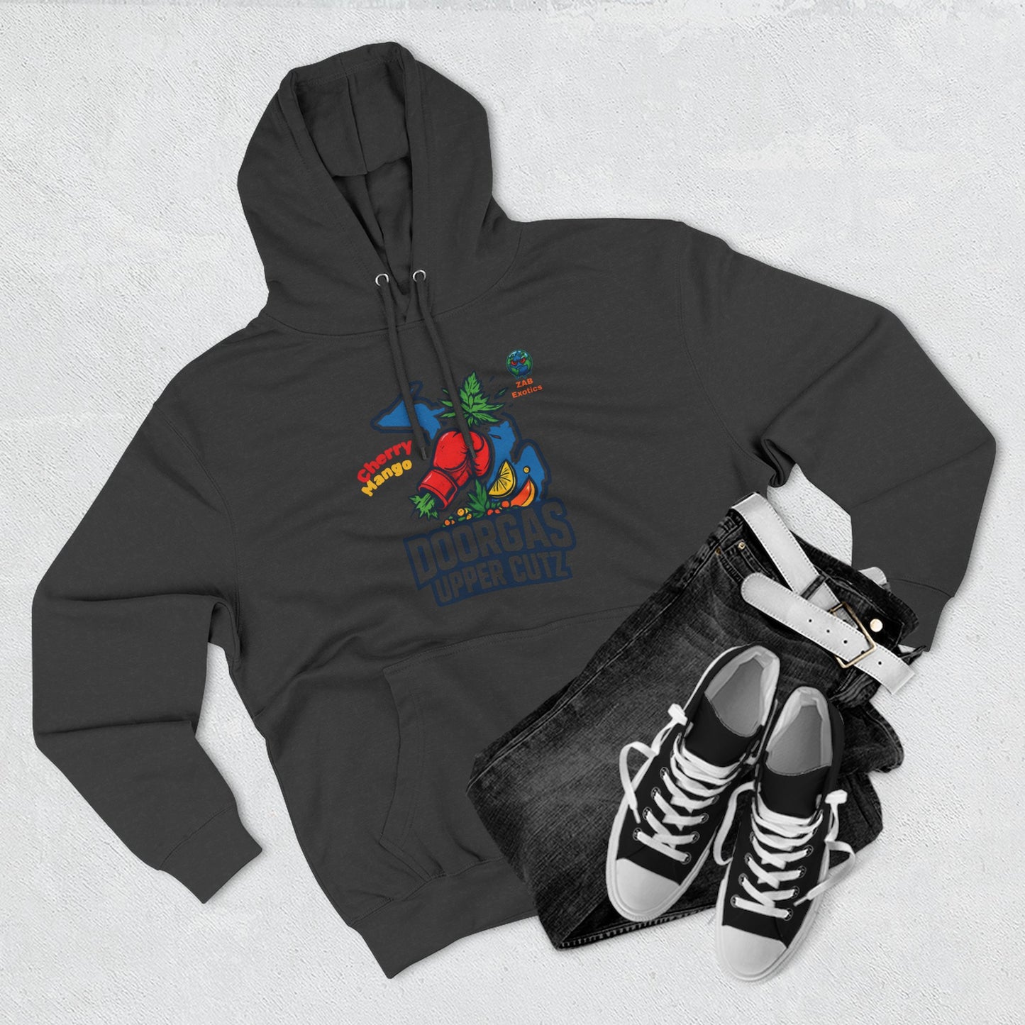 Doorgas Cherry Mango Three-Panel Fleece Hoodie