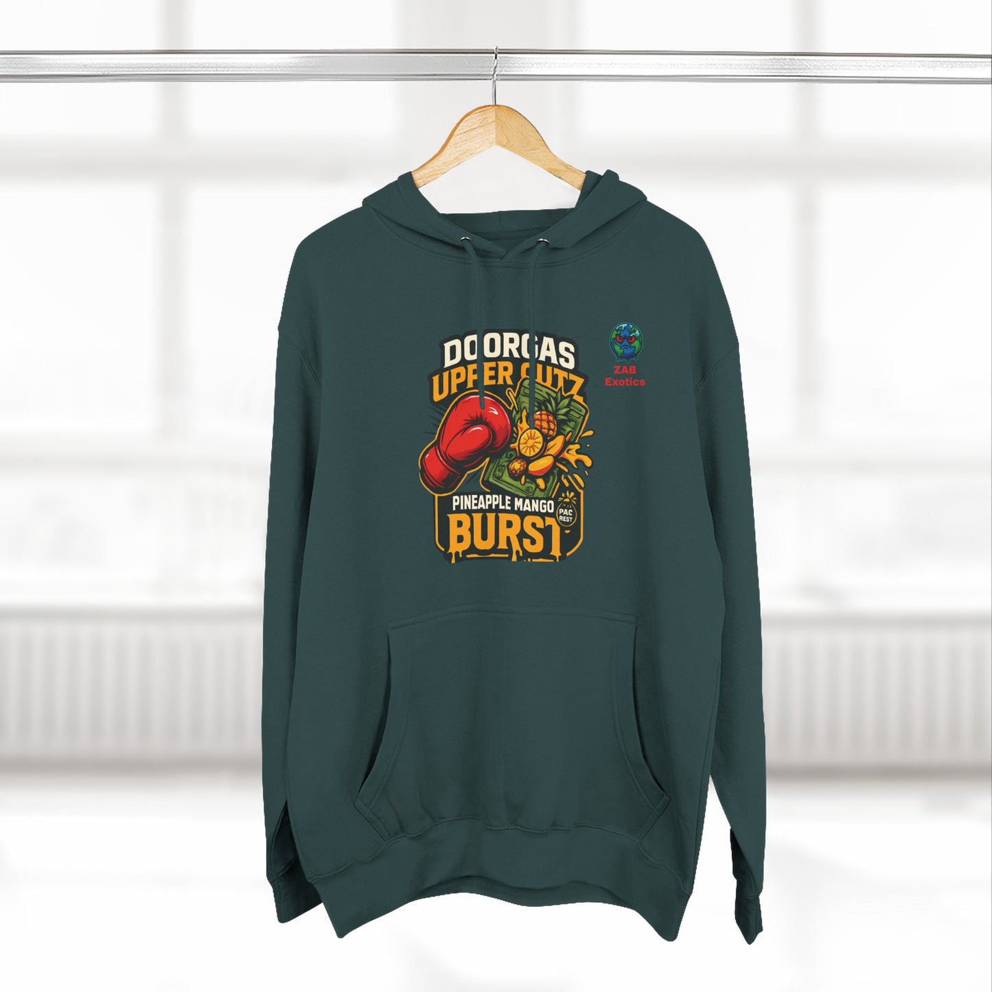 Doorgas X Pineapple Burst Three-Panel Fleece Hoodie