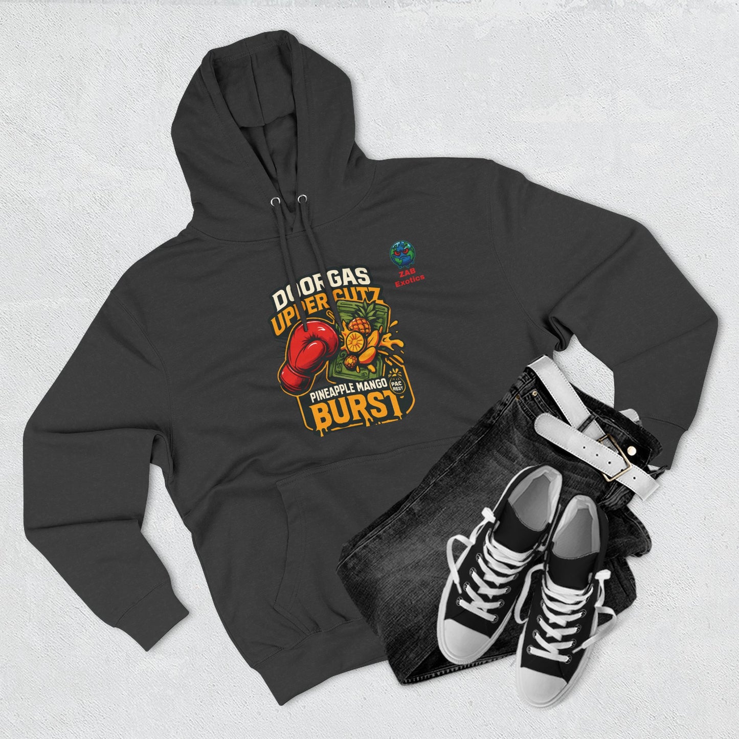 Doorgas X Pineapple Burst Three-Panel Fleece Hoodie