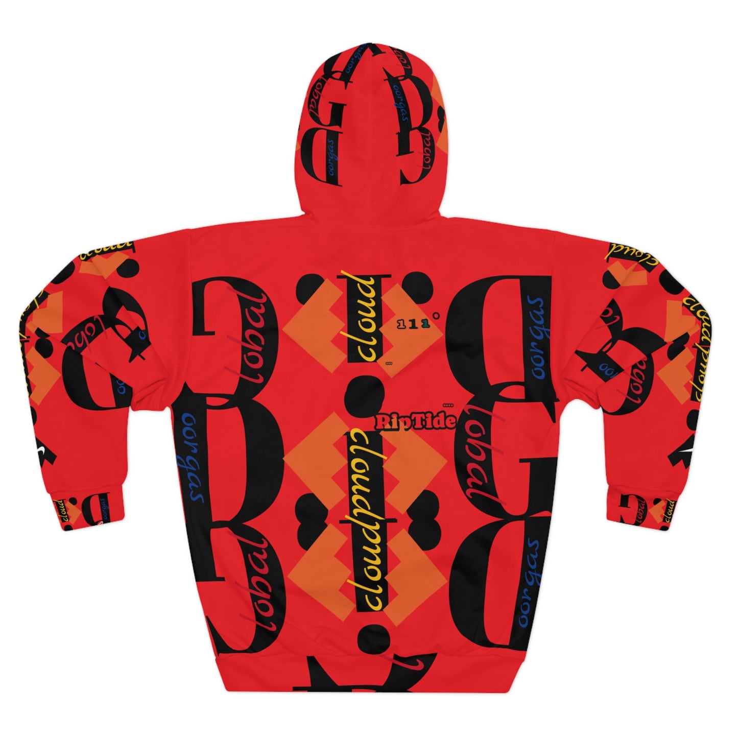 111 Riptide Auxiliary -V Signature Unisex Pullover Hoodie (AOP)
