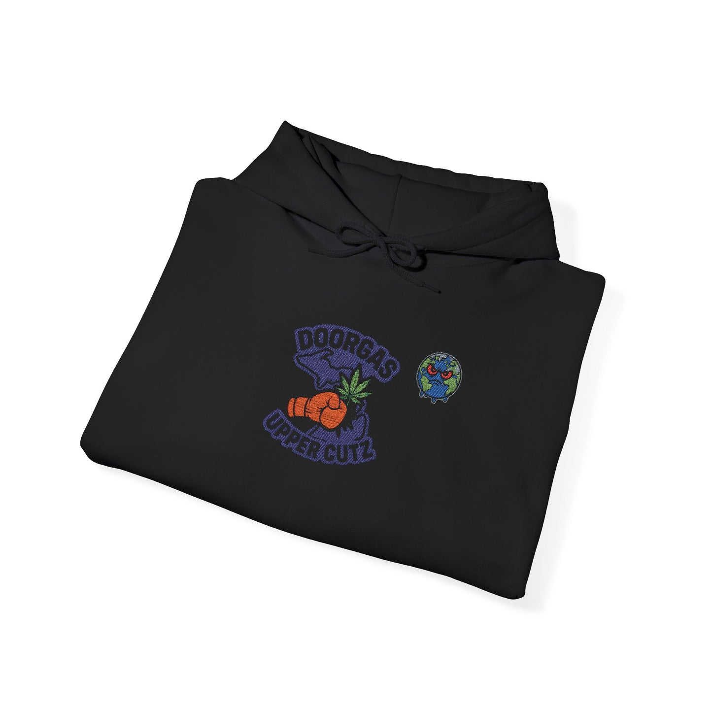 Doorgas Upper Cutz X Zab Exotics Unisex Heavy Blend™ Hooded Sweatshirt embroidery
