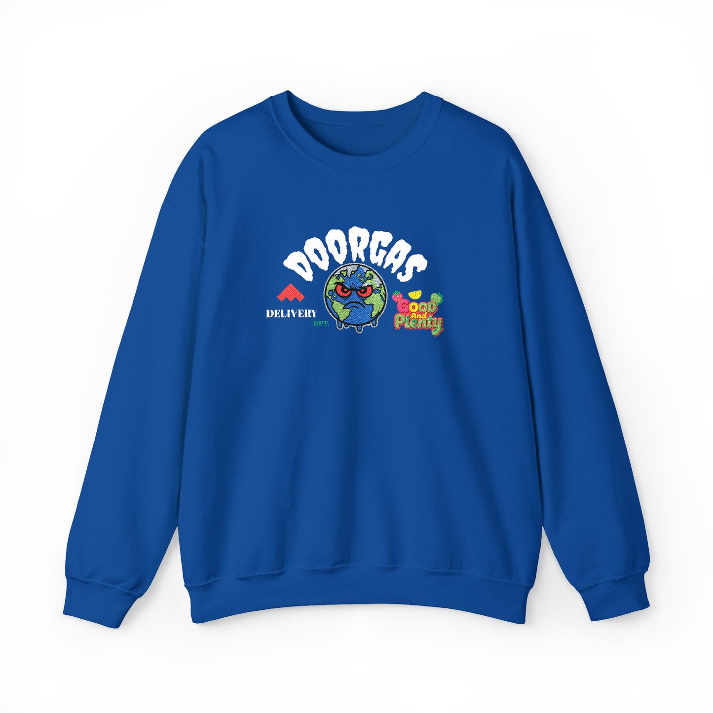Doorgas Global Embroidered Patch Unisex Heavy Blend™ Crewneck Sweatshirt