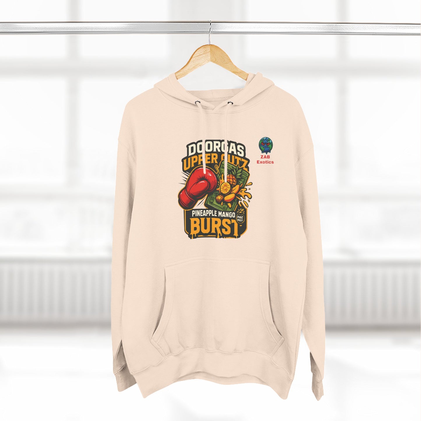 Doorgas X Pineapple Burst Three-Panel Fleece Hoodie