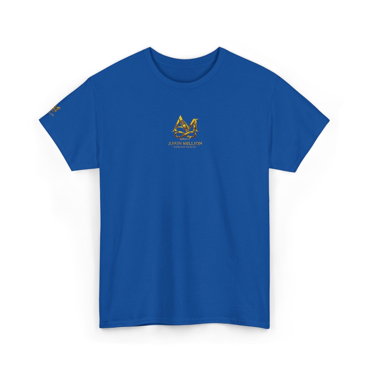 ANUN MILLION DIGN-X ENDLESS WEALTH Monogram Tee — "M" Initial White Cotton Shirt