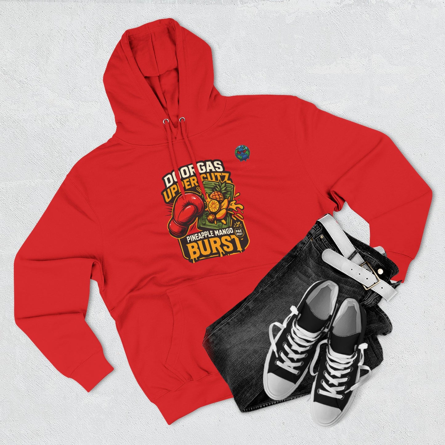 Doorgas X Pineapple Burst Three-Panel Fleece Hoodie