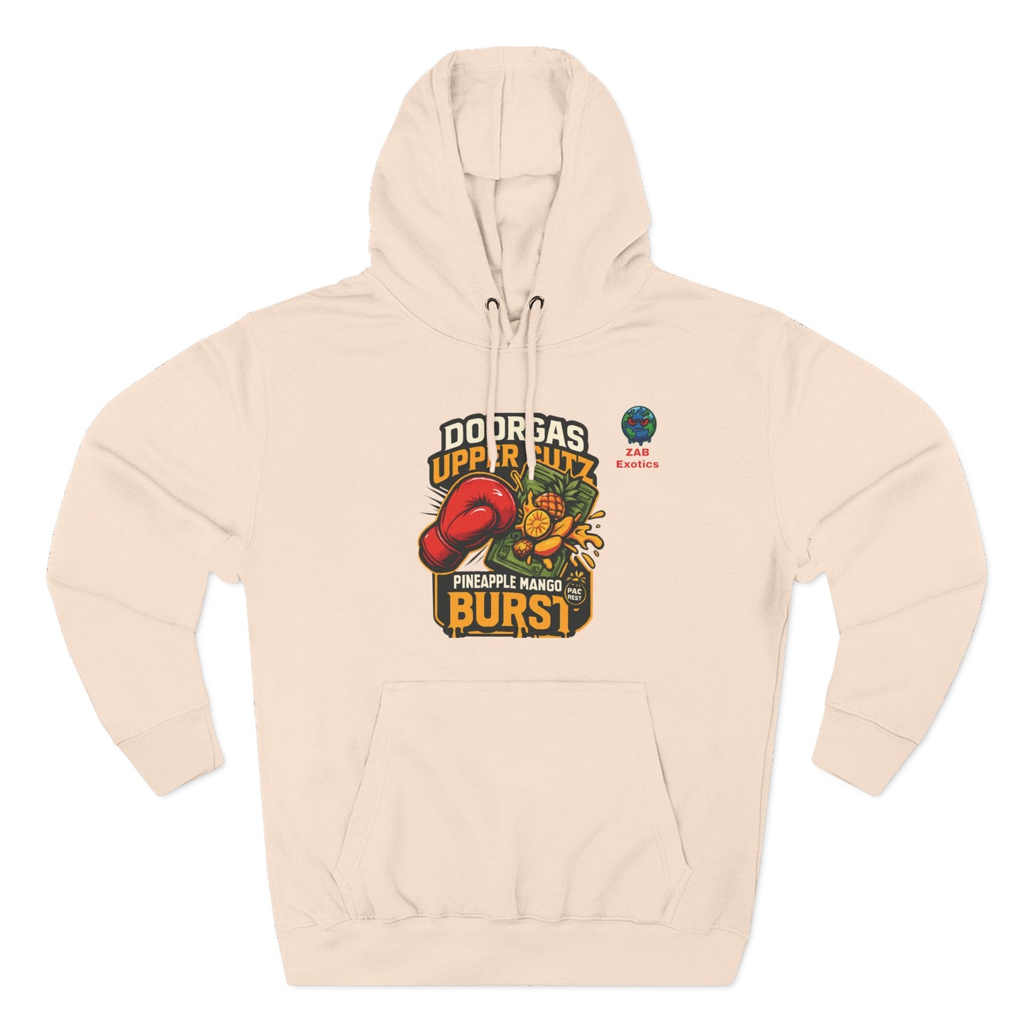 Doorgas X Pineapple Burst Three-Panel Fleece Hoodie
