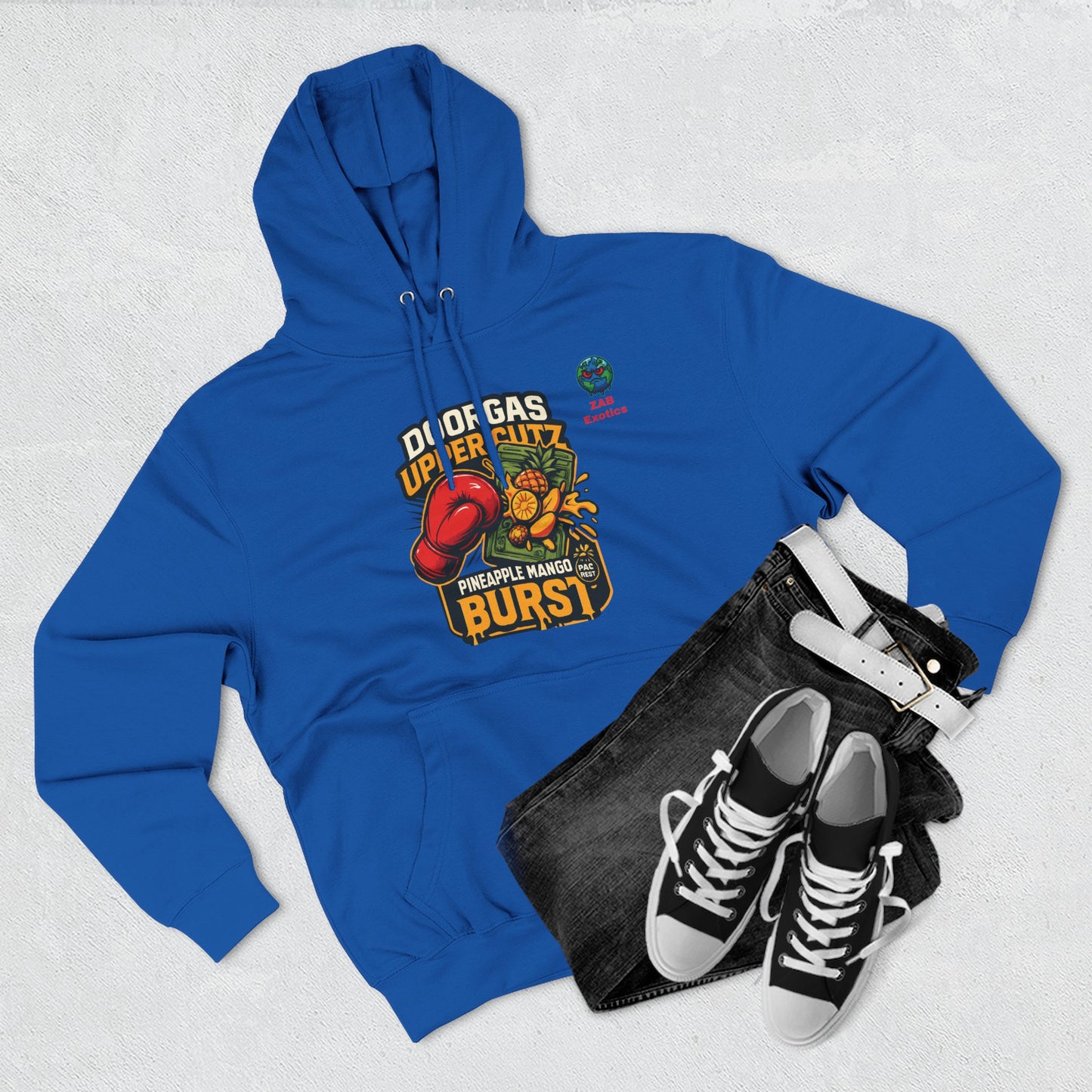 Doorgas X Pineapple Burst Three-Panel Fleece Hoodie