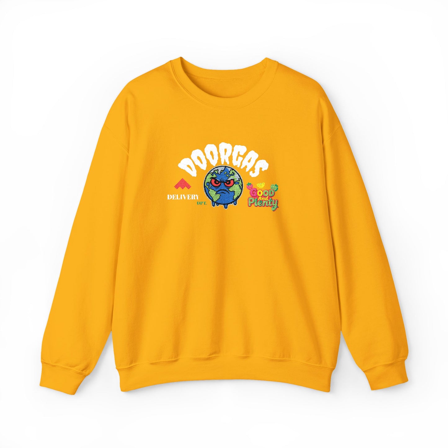 Doorgas Global Embroidered Patch Unisex Heavy Blend™ Crewneck Sweatshirt