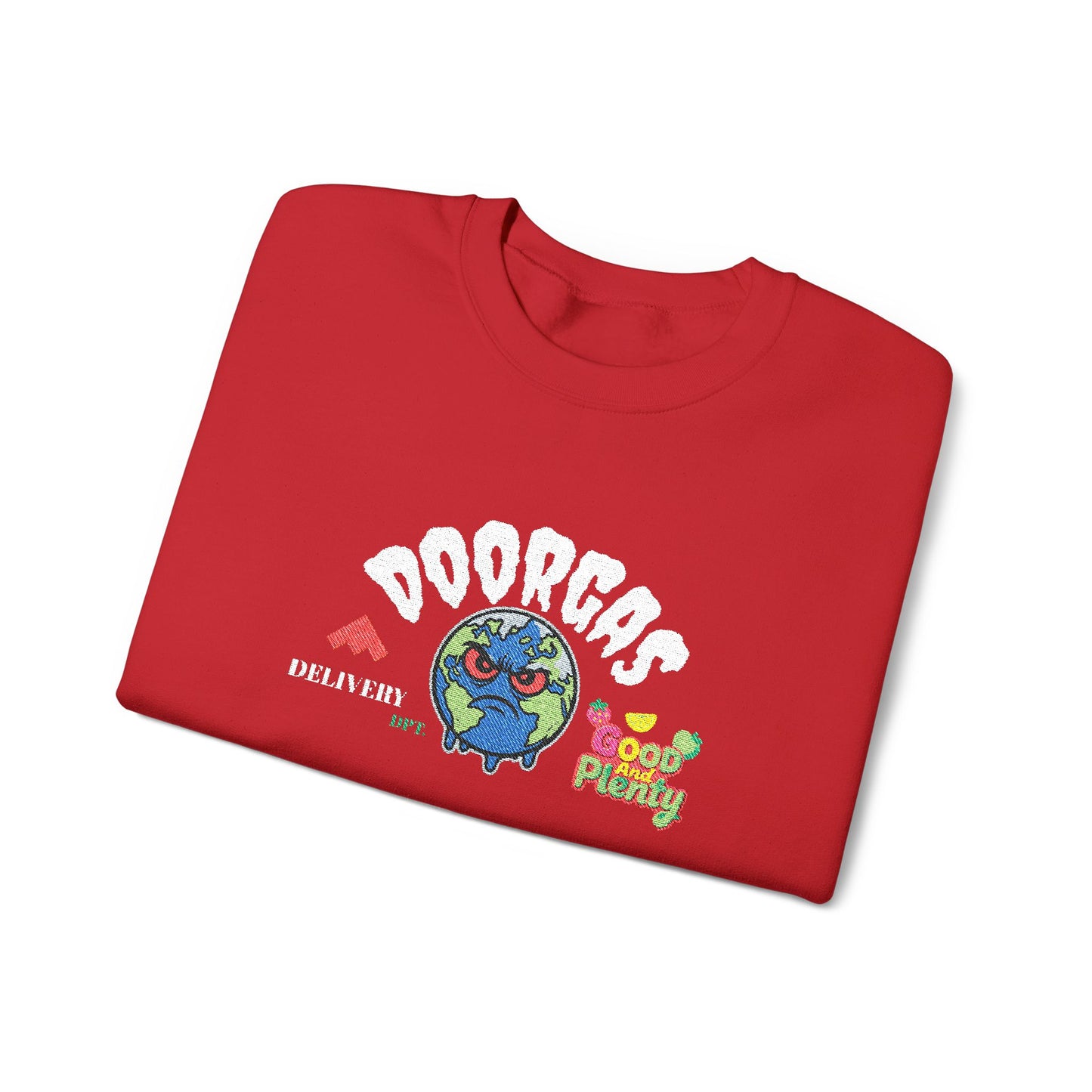 Doorgas Global Embroidered Patch Unisex Heavy Blend™ Crewneck Sweatshirt