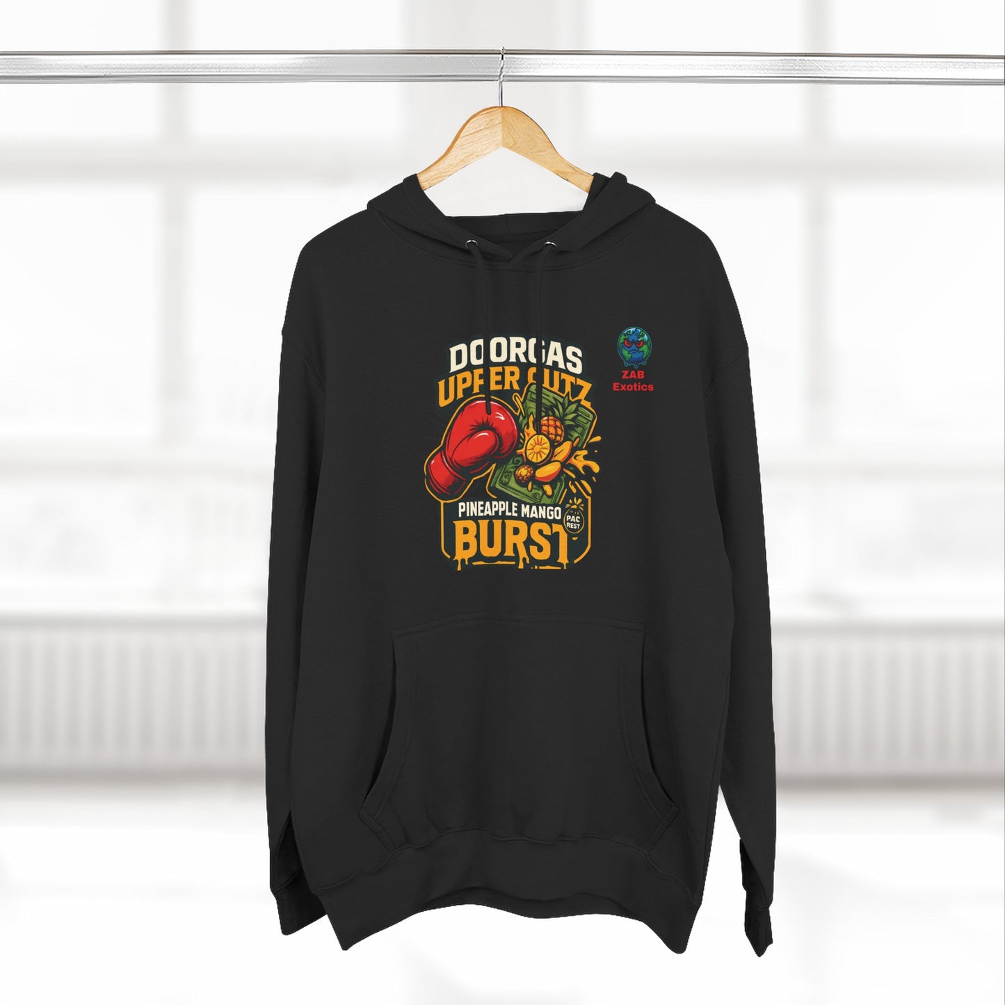 Doorgas X Pineapple Burst Three-Panel Fleece Hoodie