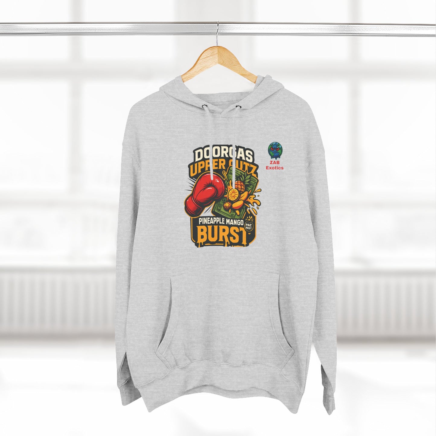 Doorgas X Pineapple Burst Three-Panel Fleece Hoodie