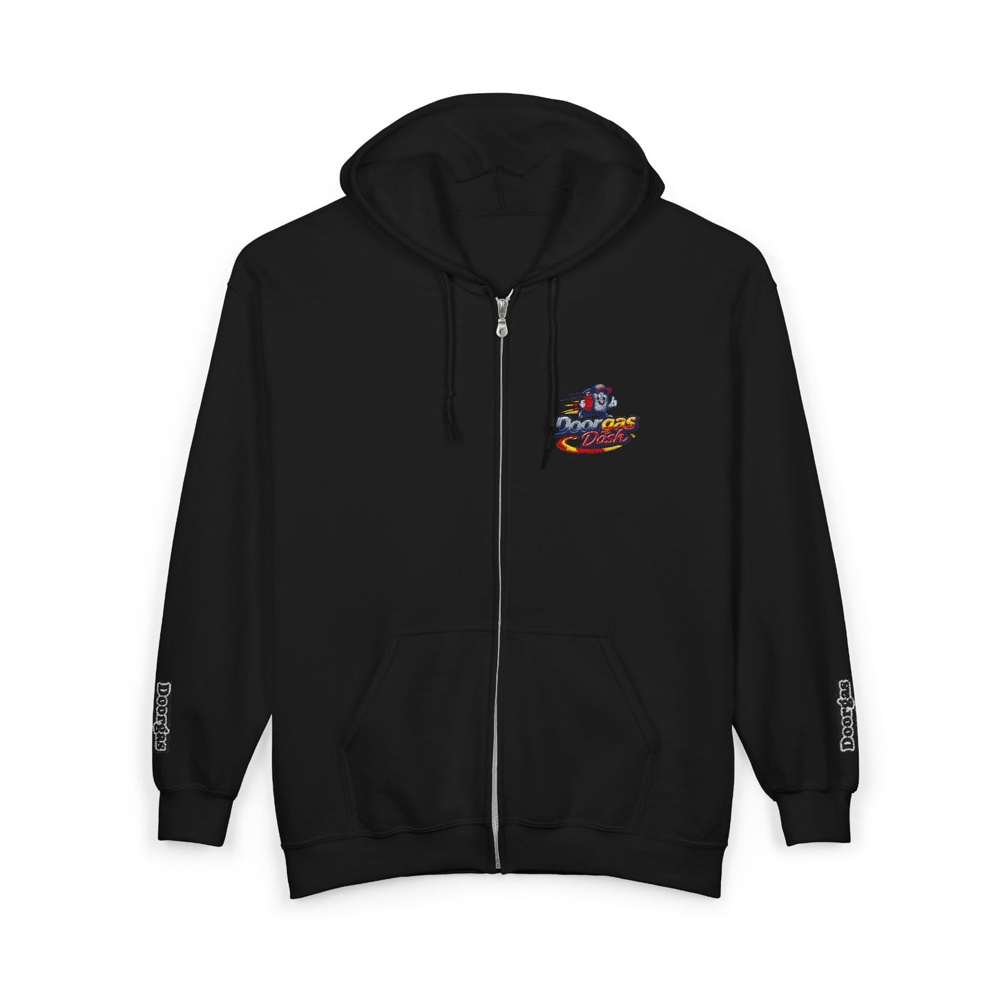 Full-Zip Hoodie — Doorgas Dash Racing  Logo Zip-Up Sweatshirt
