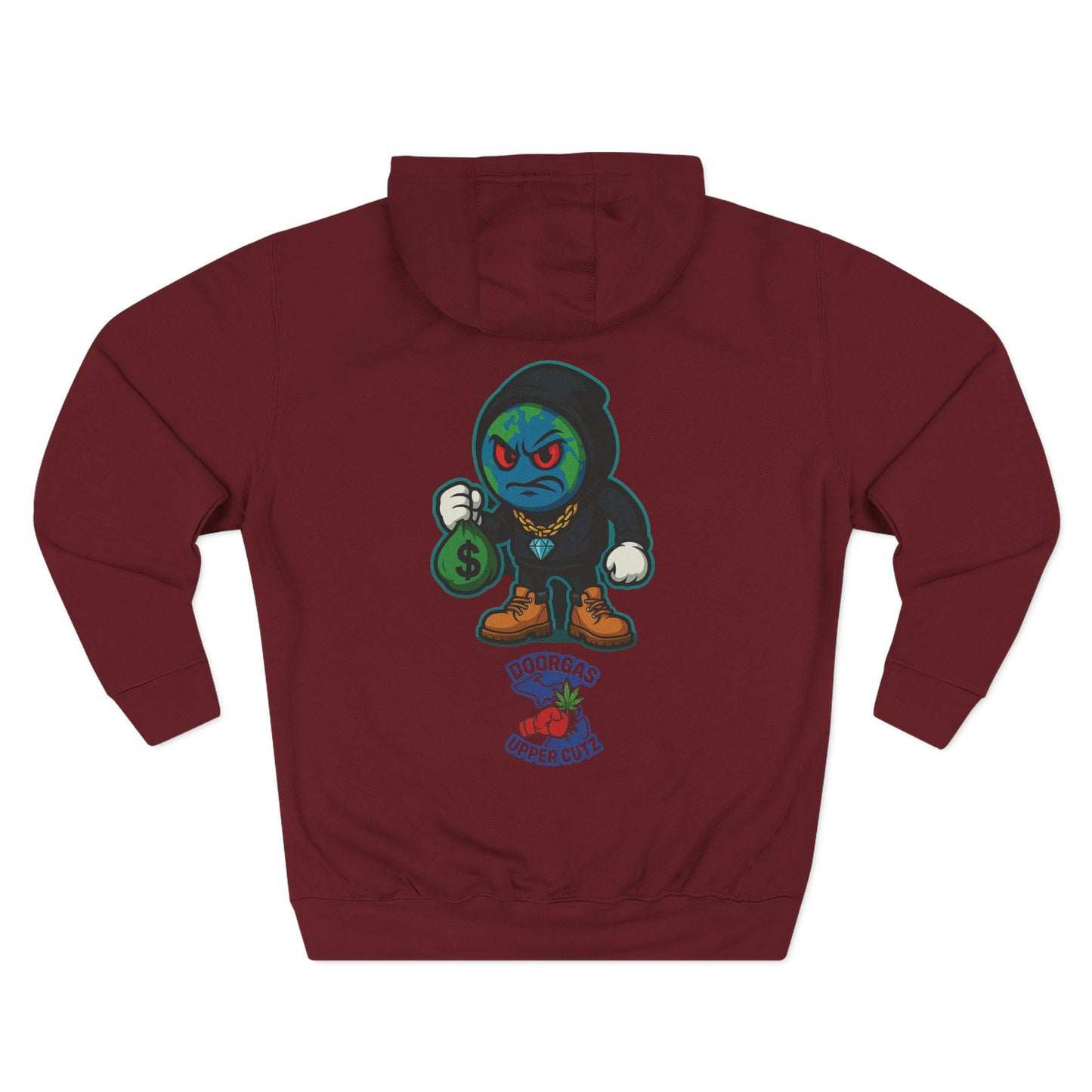 Doorgas X Pineapple Burst Three-Panel Fleece Hoodie